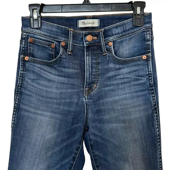 Madewell 10&quot; High Rise Skinny Jeans in Danny Wash Size 25