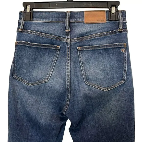 Madewell 10&quot; High Rise Skinny Jeans in Danny Wash Size 25