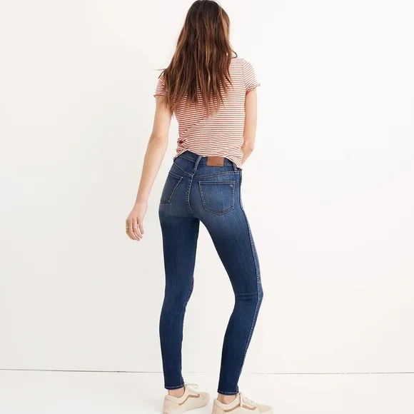 Madewell 10&quot; High Rise Skinny Jeans in Danny Wash Size 25