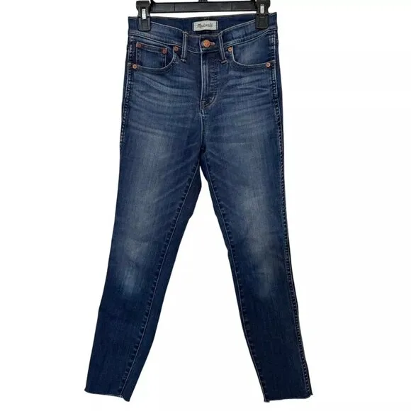 Madewell 10&quot; High Rise Skinny Jeans in Danny Wash Size 25