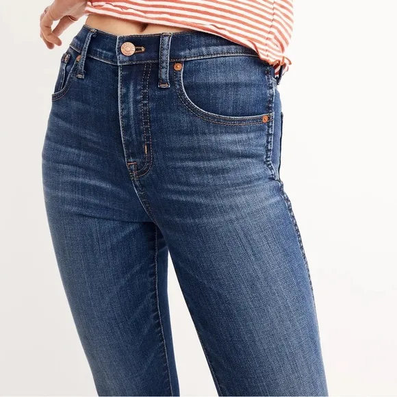 Madewell 10&quot; High Rise Skinny Jeans in Danny Wash Size 25