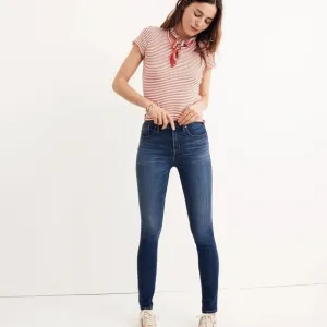 Madewell 10&quot; High Rise Skinny Jeans in Danny Wash Size 25