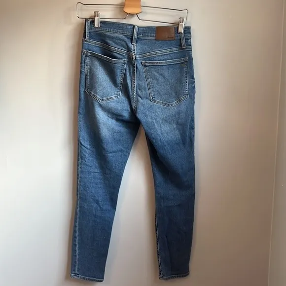 Madewell 9” Mid Rise Skinny Crop Jeans Dewey Light Wash SZ 27