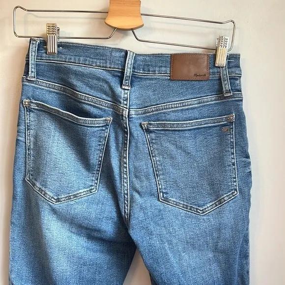 Madewell 9” Mid Rise Skinny Crop Jeans Dewey Light Wash SZ 27