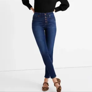 Madewell 9&quot; High Rise Skinny Exposed Button Fly Jeans Women's size 25