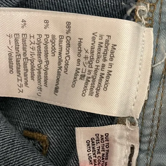 Madewell 9&quot; High Rise Skinny Exposed Button Fly Jeans Women's size 25