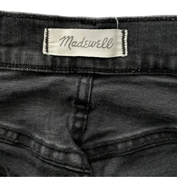 Madewell 9&quot; Mid-Rise Skinny Jeans in Berkeley Black: Button-Through Edition 26‎