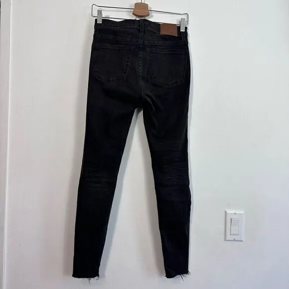 Madewell 9&quot; Mid-Rise Skinny Jeans in Black Sea