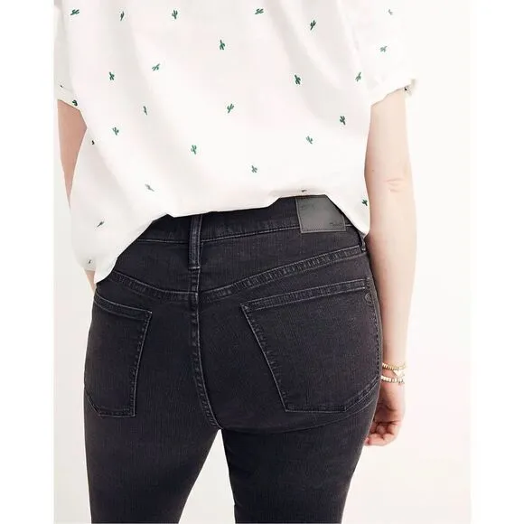 Madewell 9&quot; Mid-Rise Skinny Jeans in Black Sea