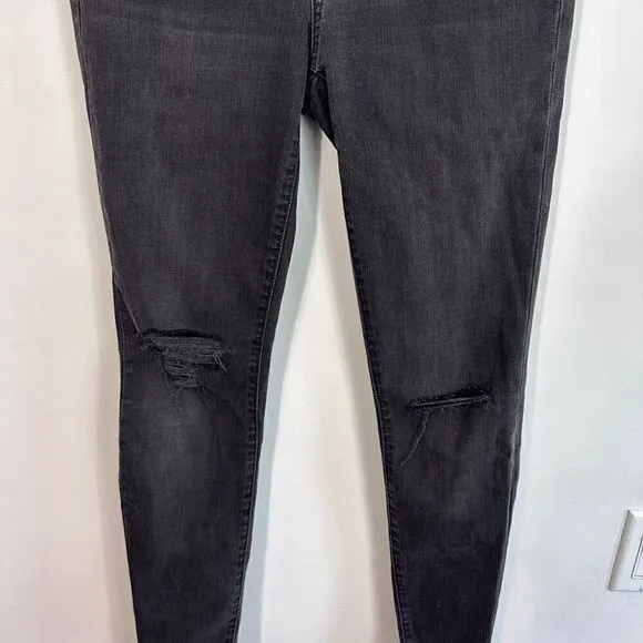 Madewell 9&quot; Mid-Rise Skinny Jeans in Black Sea