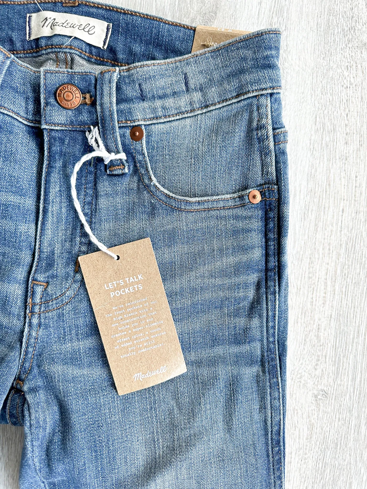 Madewell 9" Mid-Rise Rip and Repair Denim Skinny Jeans