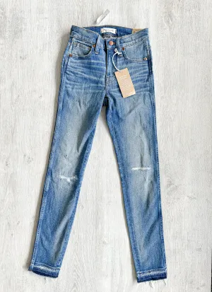 Madewell 9" Mid-Rise Rip and Repair Denim Skinny Jeans