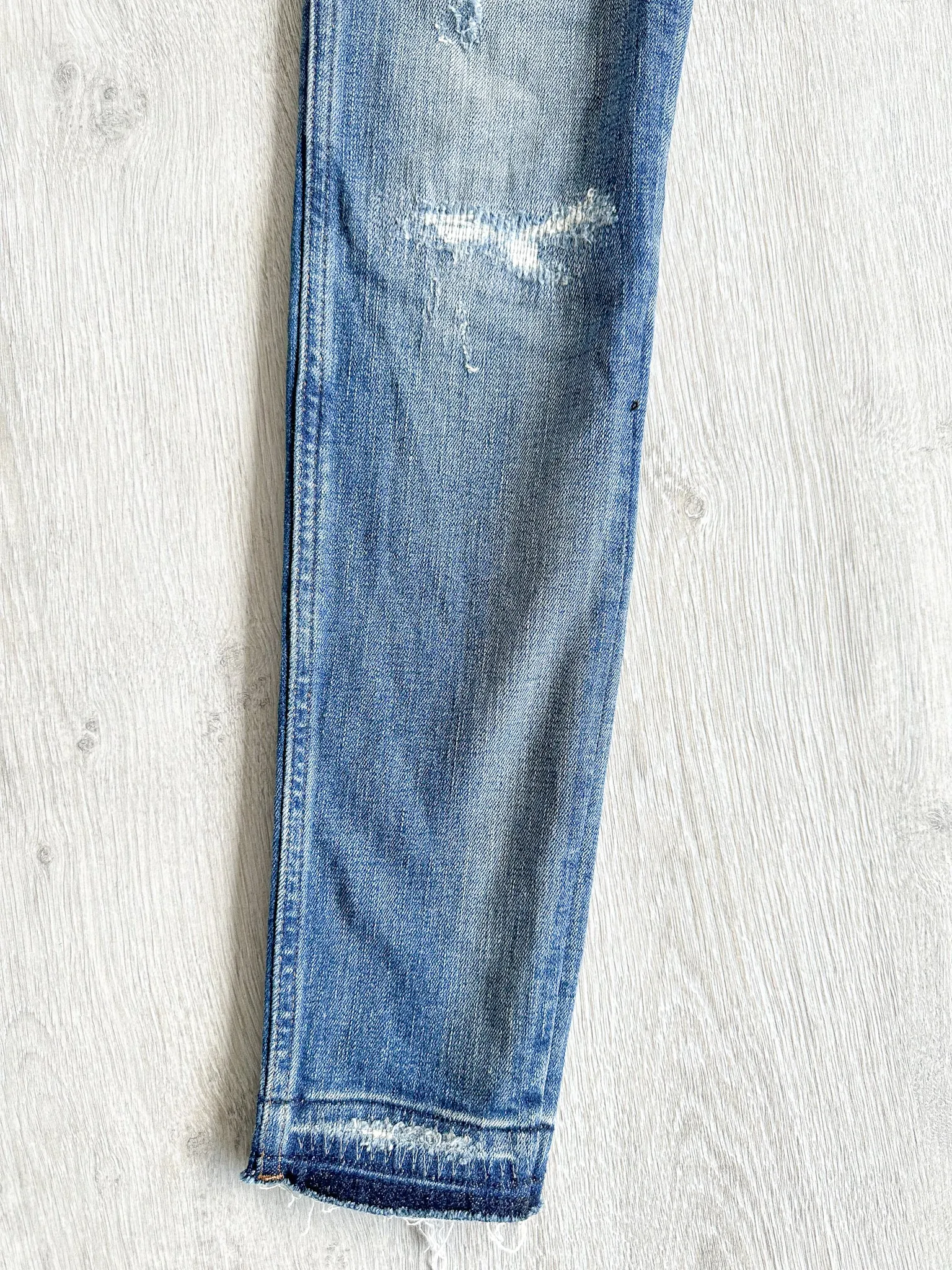 Madewell 9" Mid-Rise Rip and Repair Denim Skinny Jeans