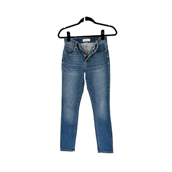 Madewell Button Front Crop Jeans