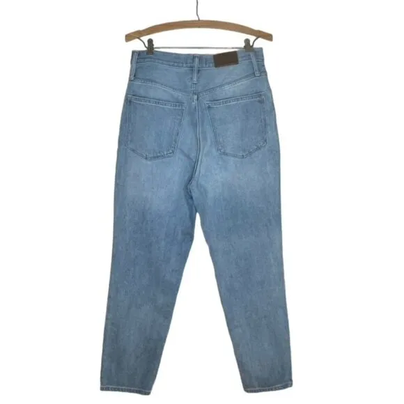 MADEWELL High Rise 'The MomJean' in Gilford Wash: Ripped Edition - Size 28