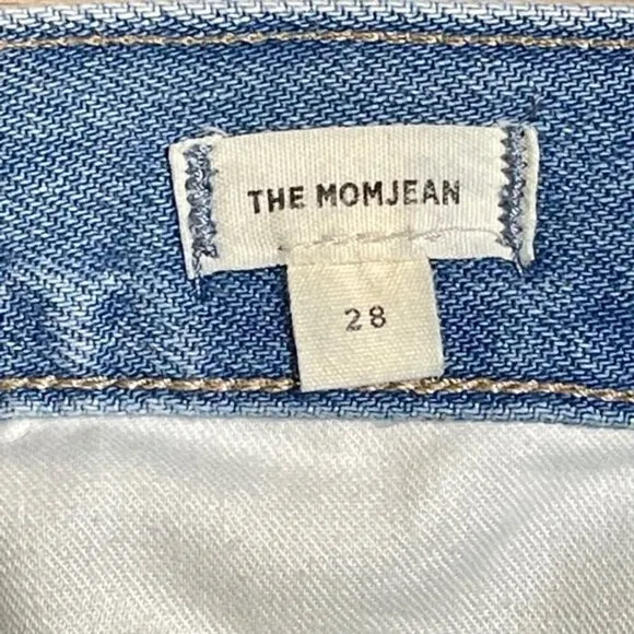 MADEWELL High Rise 'The MomJean' in Gilford Wash: Ripped Edition - Size 28