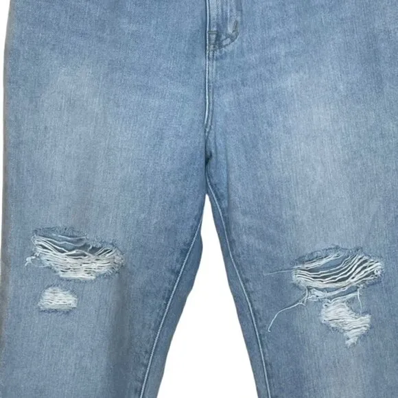 MADEWELL High Rise 'The MomJean' in Gilford Wash: Ripped Edition - Size 28