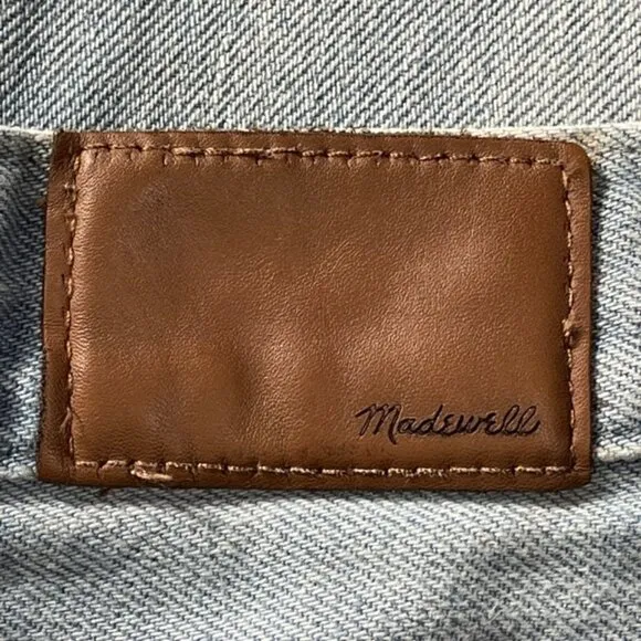 MADEWELL High Rise 'The MomJean' in Gilford Wash: Ripped Edition - Size 28