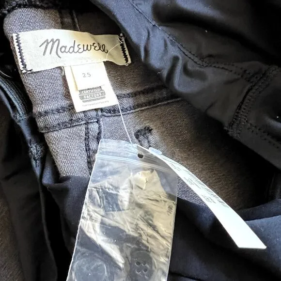 Madewell Maternity Over-the-Belly Skinny Jeans black sea size 25 DR