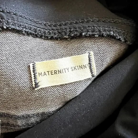 Madewell Maternity Over-the-Belly Skinny Jeans black sea size 25 DR