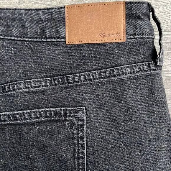 MADEWELL Mid Rise Perfect Vintage Straight Leg Jeans Plus Size 20W Rosella Black