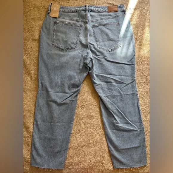Madewell NWT Curvy Perfect Vintage Ripped High Rise Denim Jeans Women’s Plus 18W