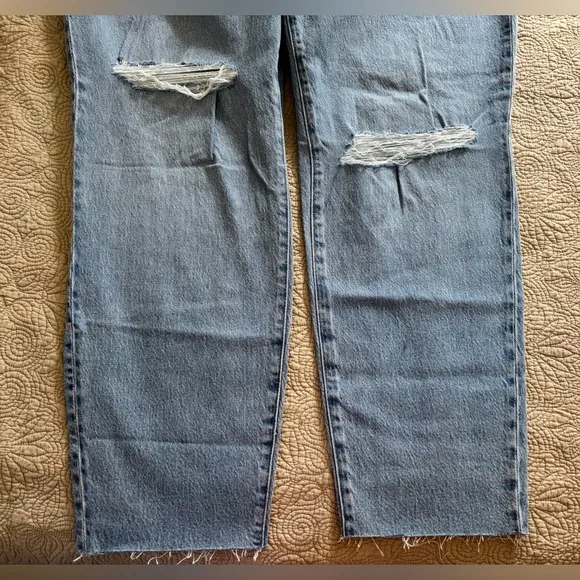 Madewell NWT Curvy Perfect Vintage Ripped High Rise Denim Jeans Women’s Plus 18W