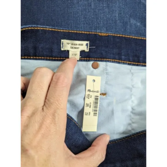 Madewell Petite 10&quot; High-Rise Skinny Jeans 37P