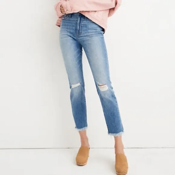 MADEWELL The Perfect Vintage Jeans Parnell Wash High Rise Tapered Mom size 28