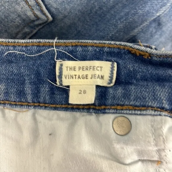 MADEWELL The Perfect Vintage Jeans Parnell Wash High Rise Tapered Mom size 28