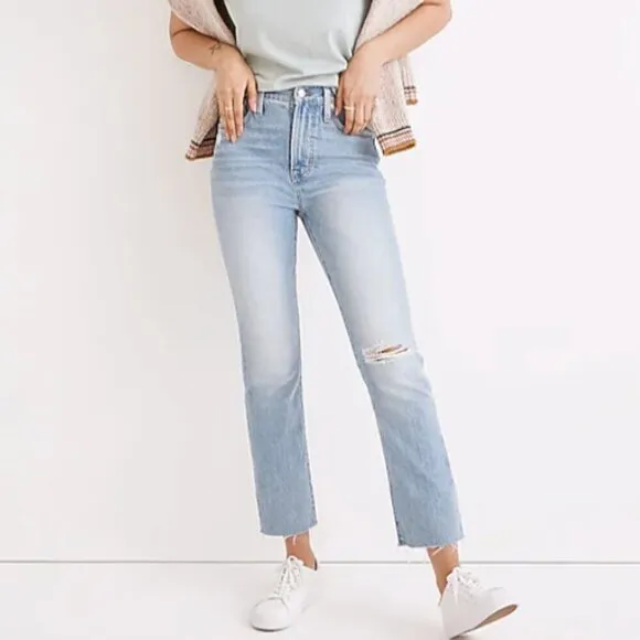 Madewell The Tall Perfect Vintage Jean Coney Wash: Destroyed Edition Size 28T