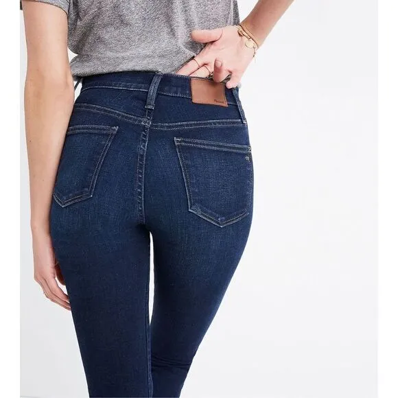 Madewell 10&quot; High-Rise Skinny Jeans in Hayes Wash