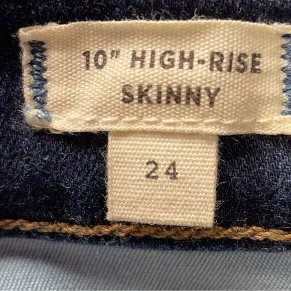 Madewell 10&quot; High-Rise Skinny Jeans in Hayes Wash
