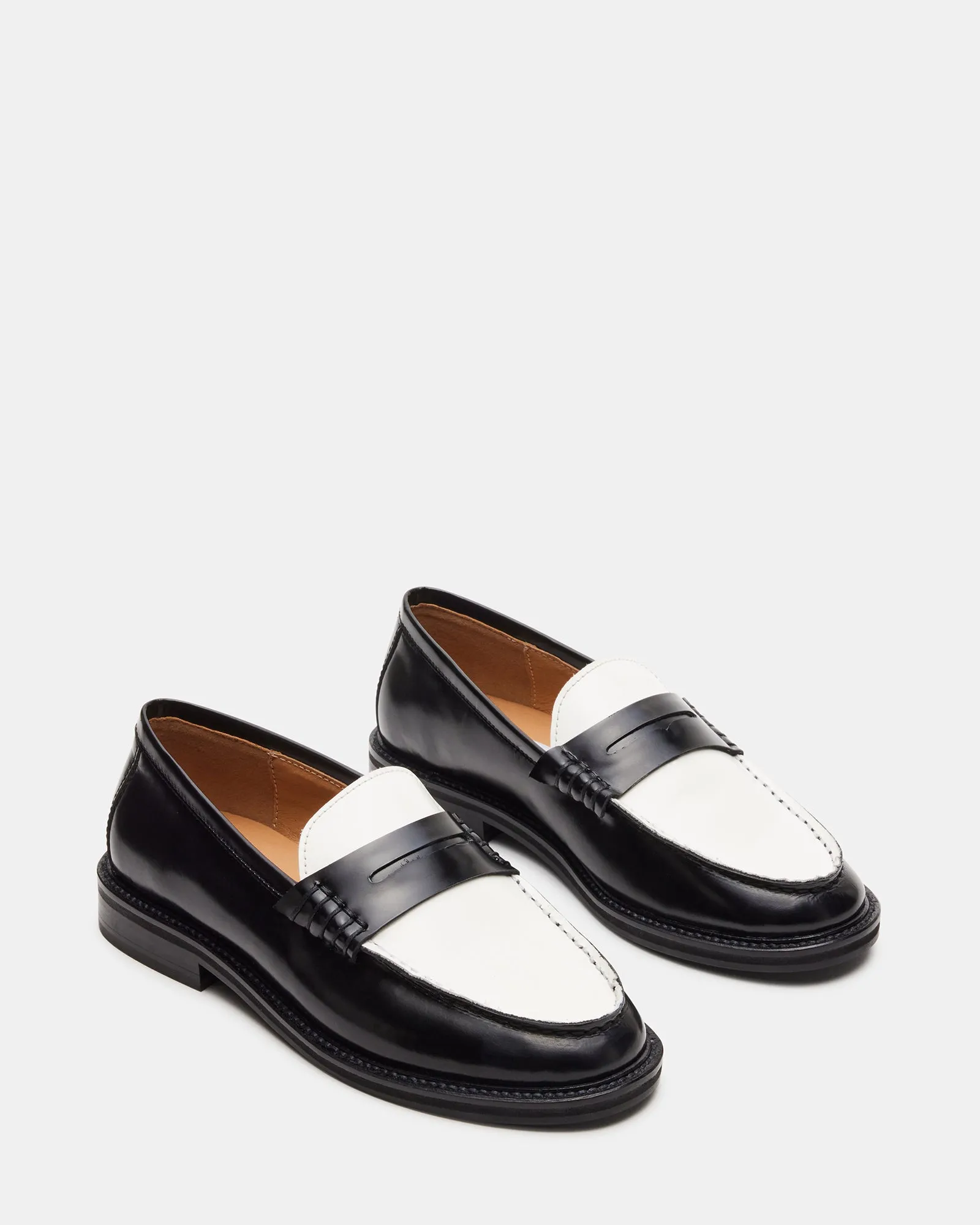 MADISON BLACK/WHITE LEATHER