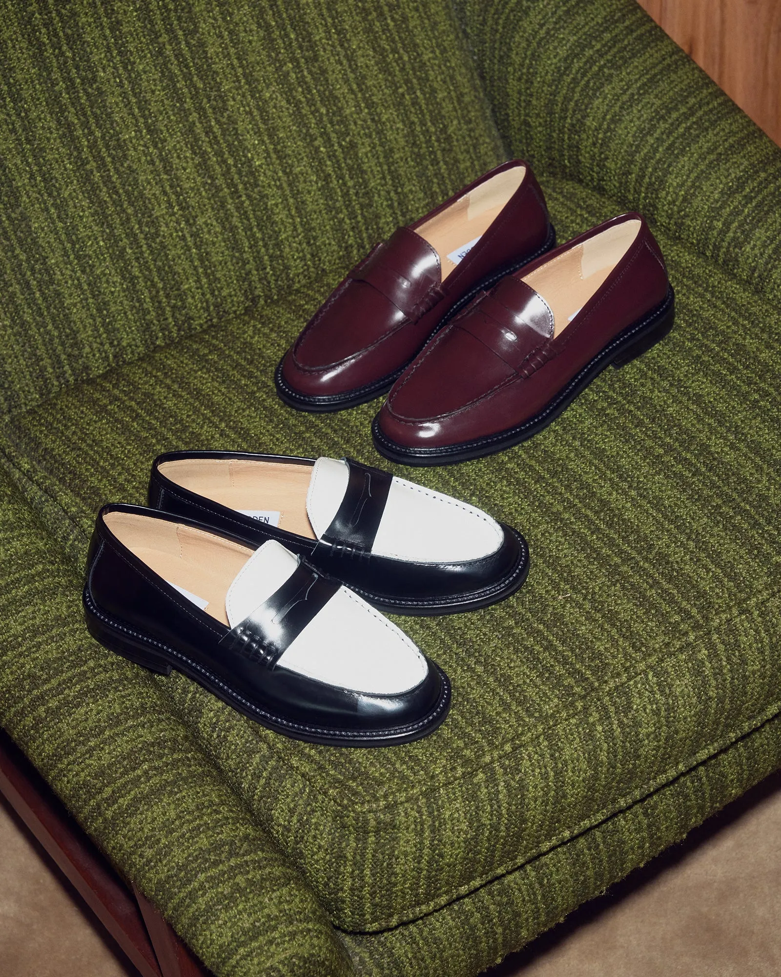 MADISON BLACK/WHITE LEATHER