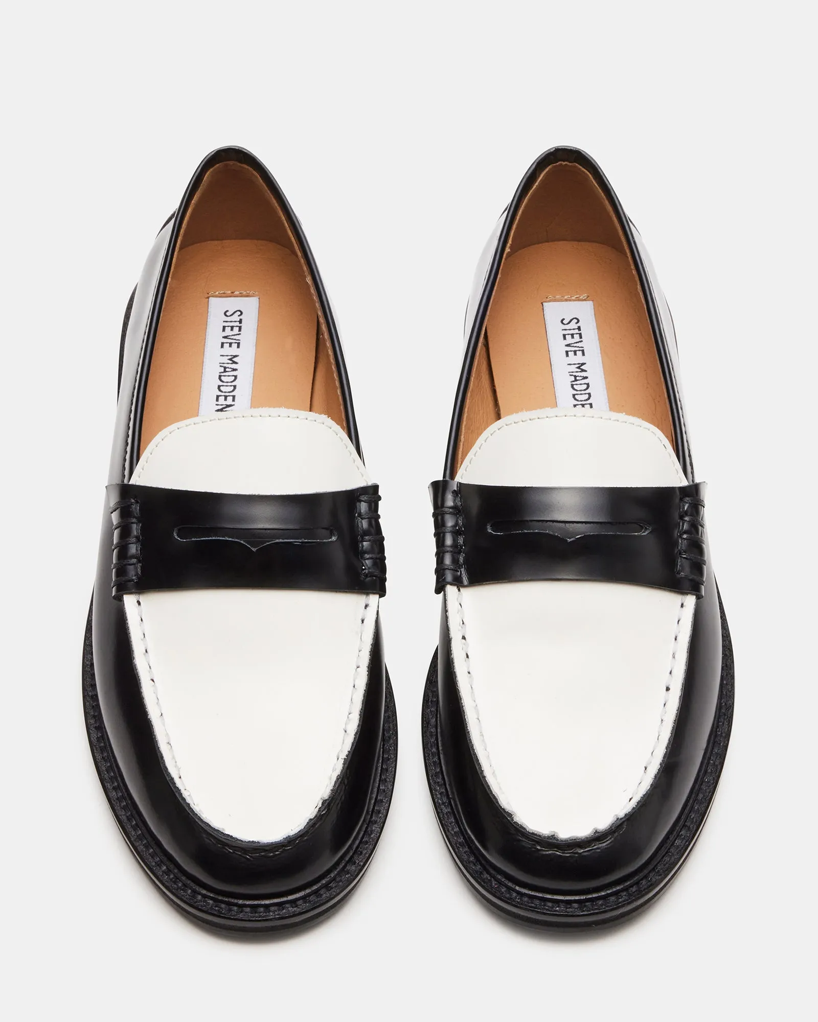 MADISON BLACK/WHITE LEATHER