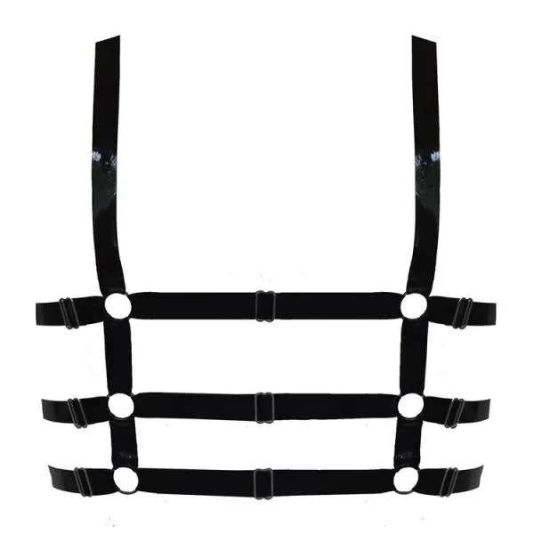 Maia Latex Bralette - Black -