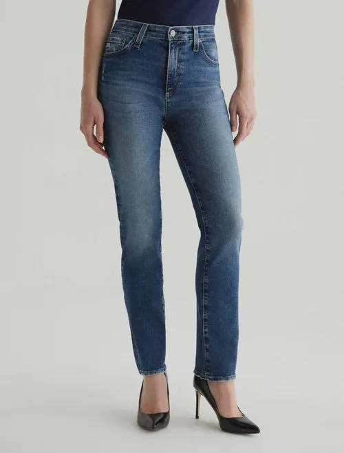 MARI MID RISE SLIM STRAIGHT LEG