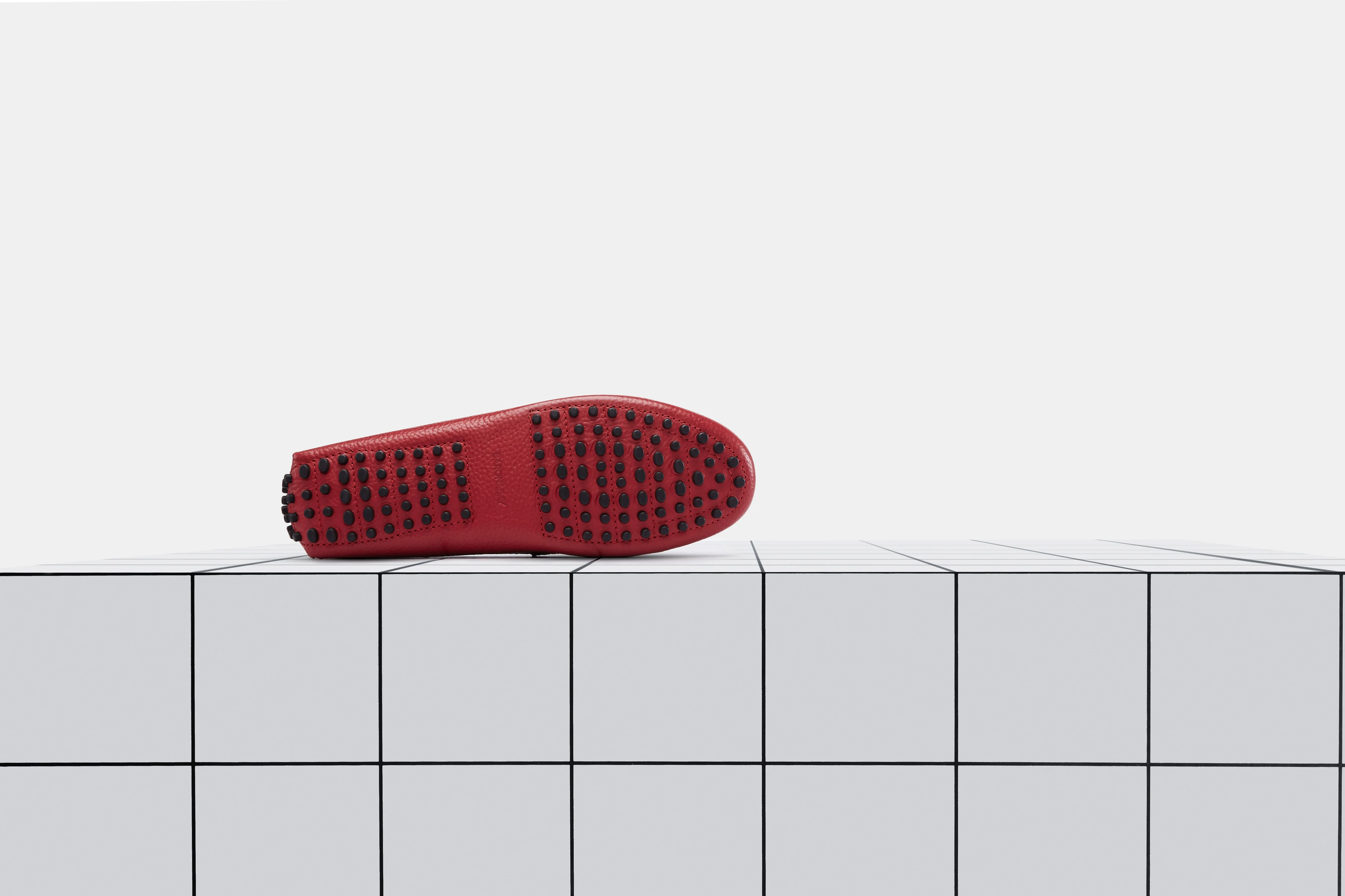 Marino milled leather - Red