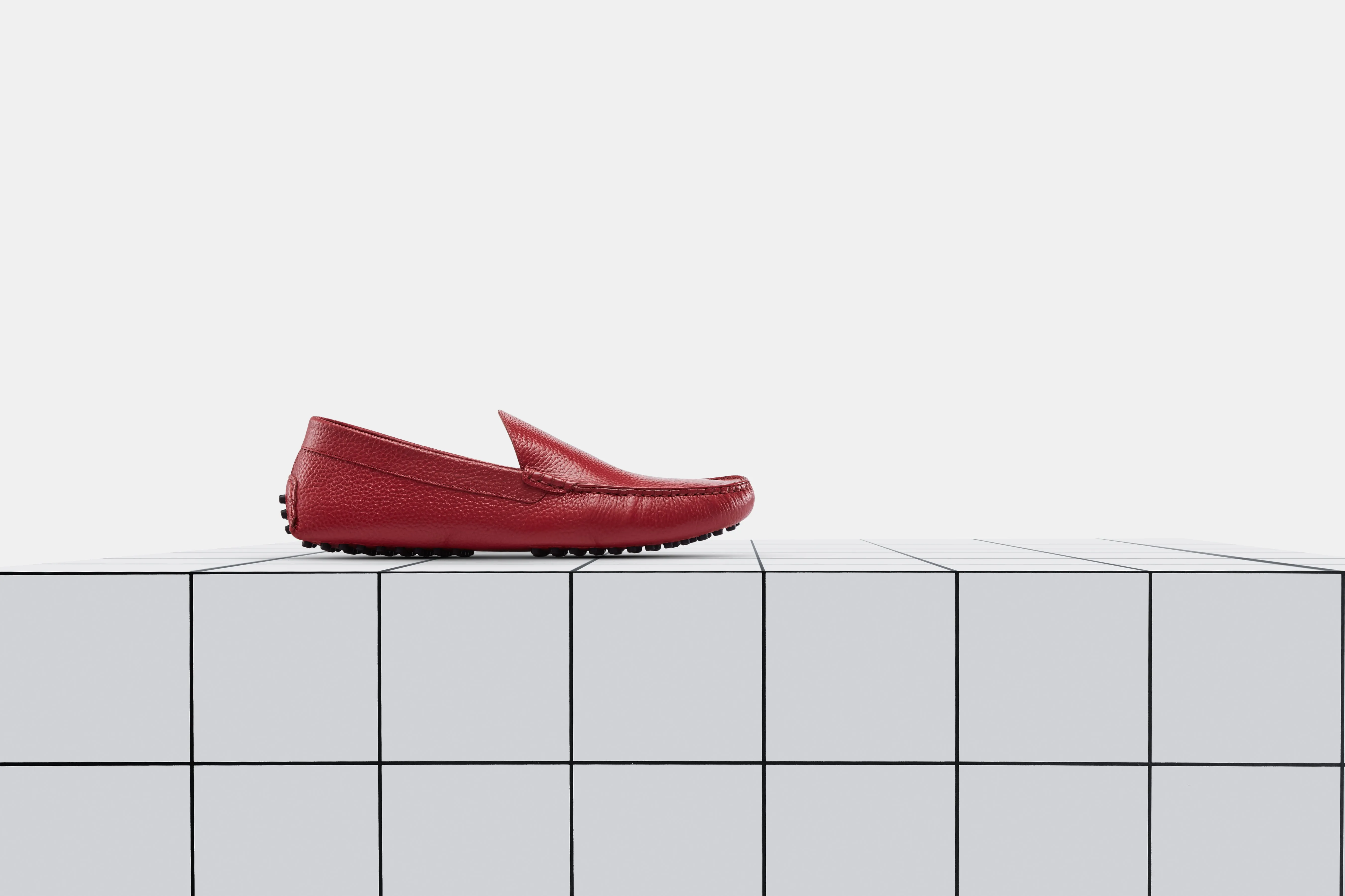 Marino milled leather - Red