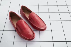 Marino milled leather - Red