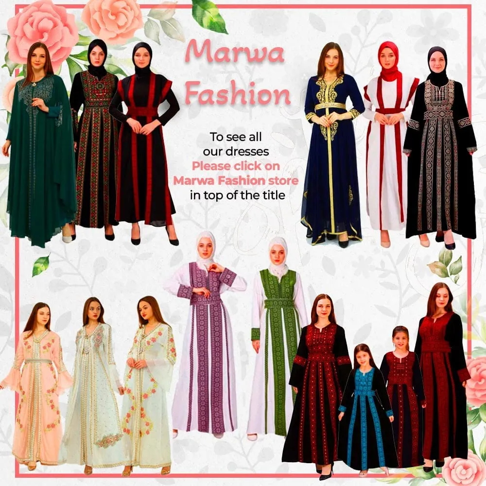 Marwa Fashion Muslim Hijab for Women - Premium Quality Hijab Scarves for Women Made up of Crepe with Arabic Writing - Sweat Absorbent and can be Used on Every Occasion Burgundy