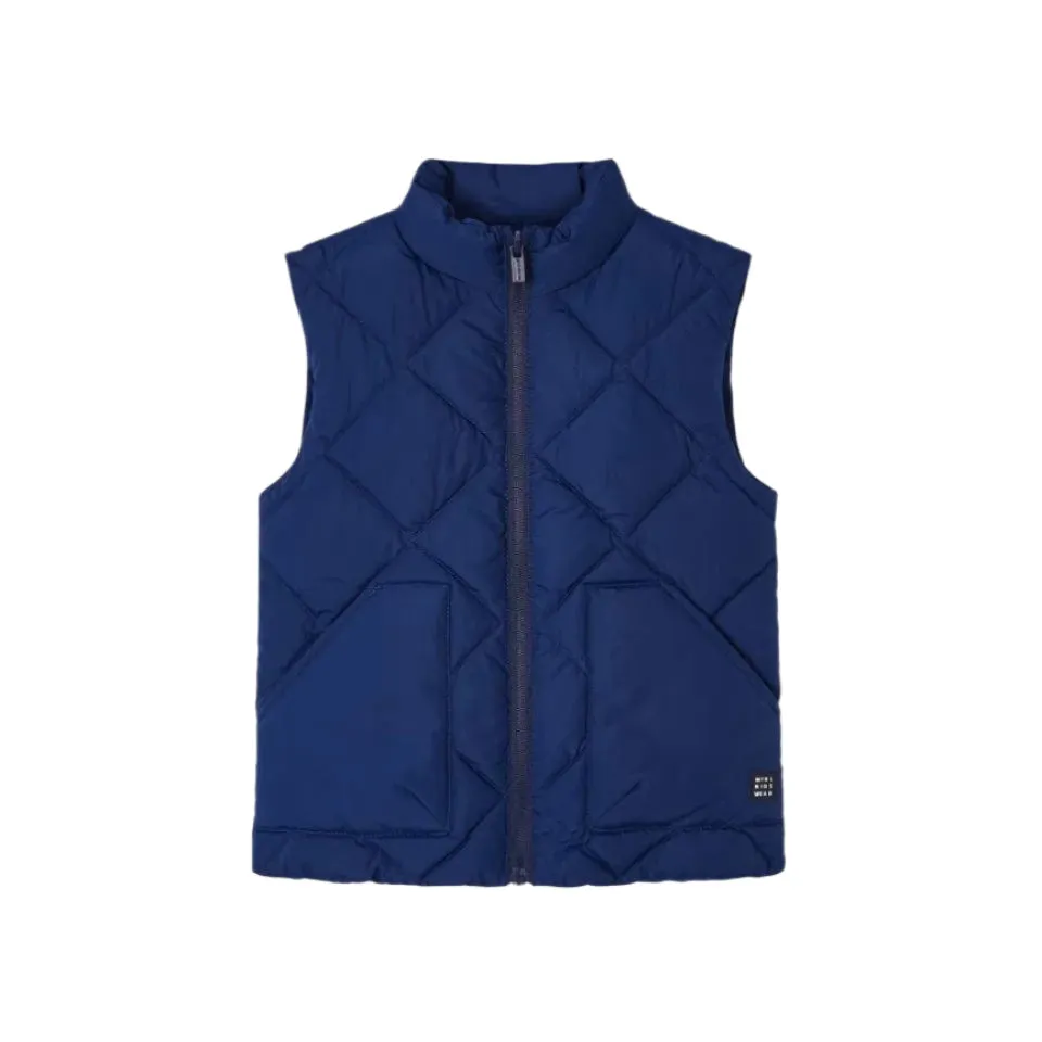 Mayoral Boys Padded Navy Diamond Body Warmer
