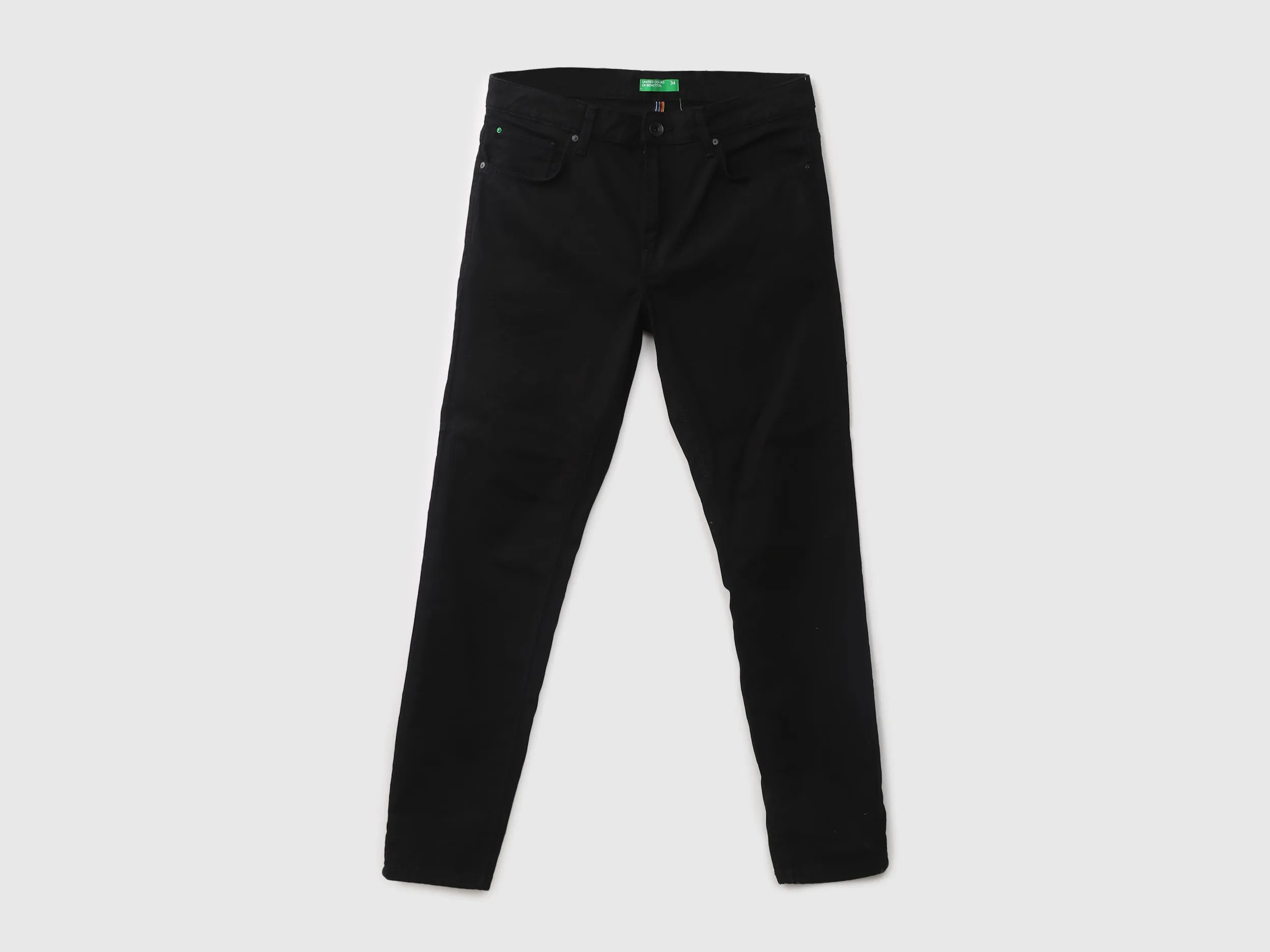 Men Black Solid Skinny Fit Jeans