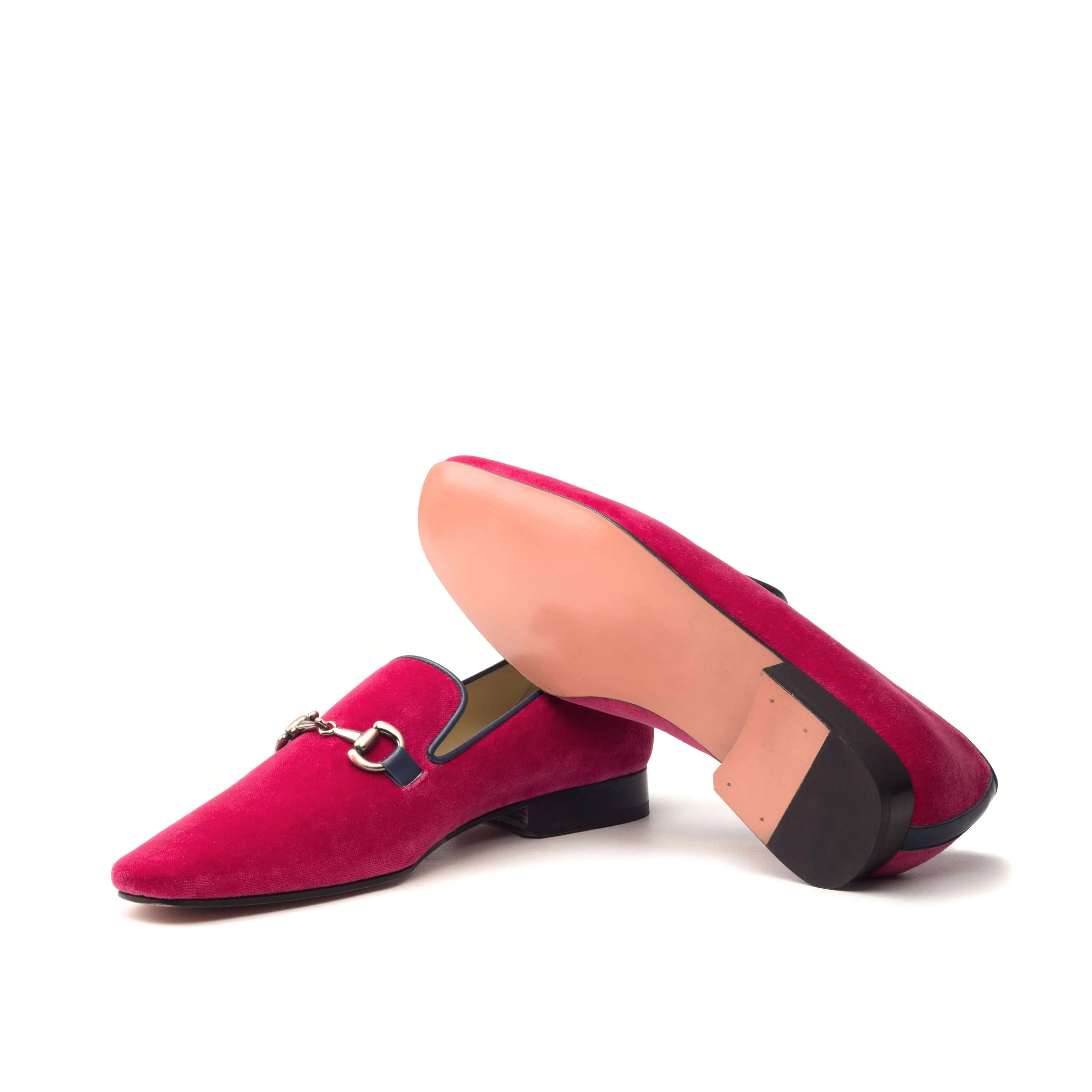MEN Slippers - Red Velvet Ocean Nappa