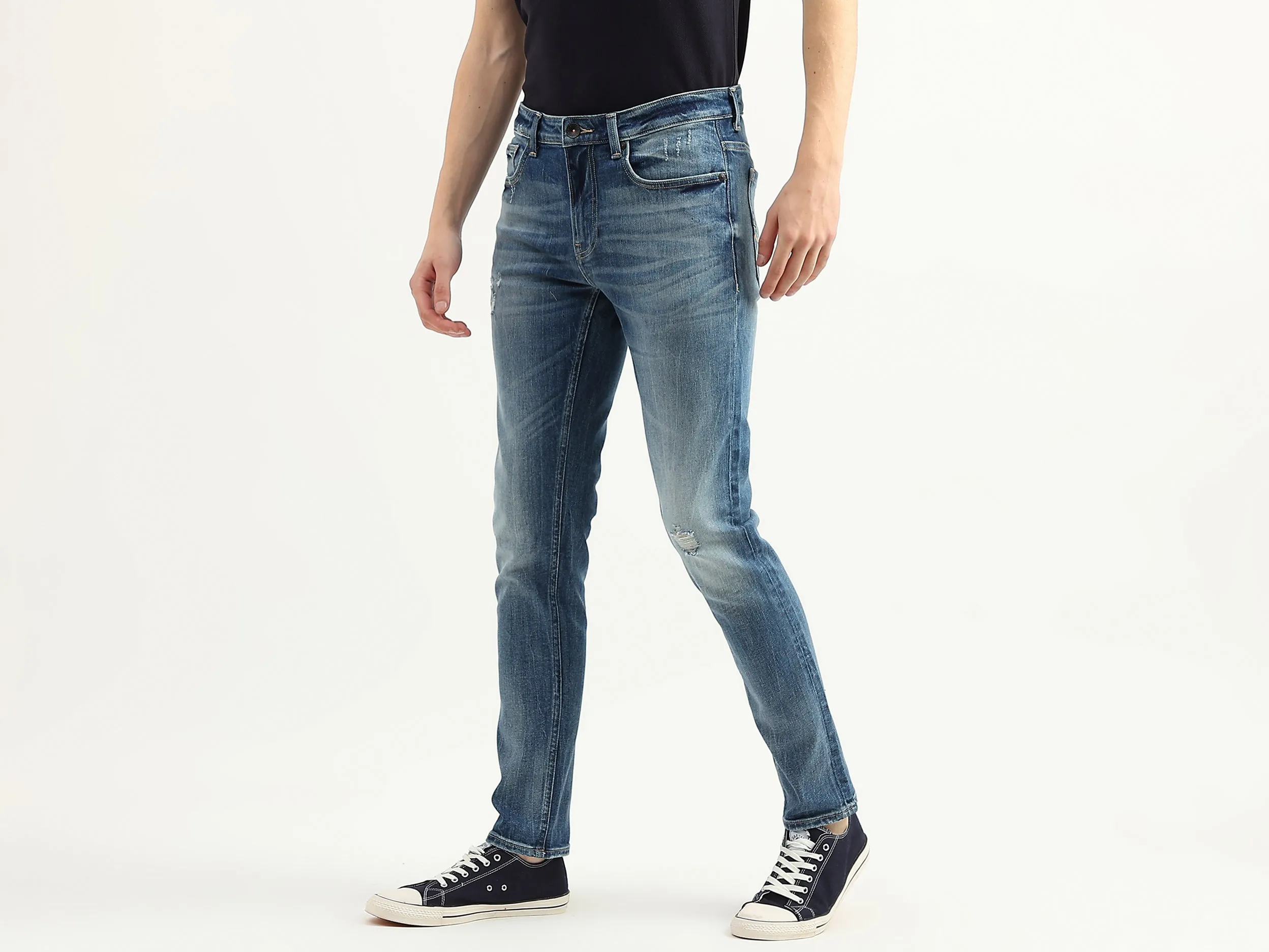 Men Solid Skinny Fit Jeans