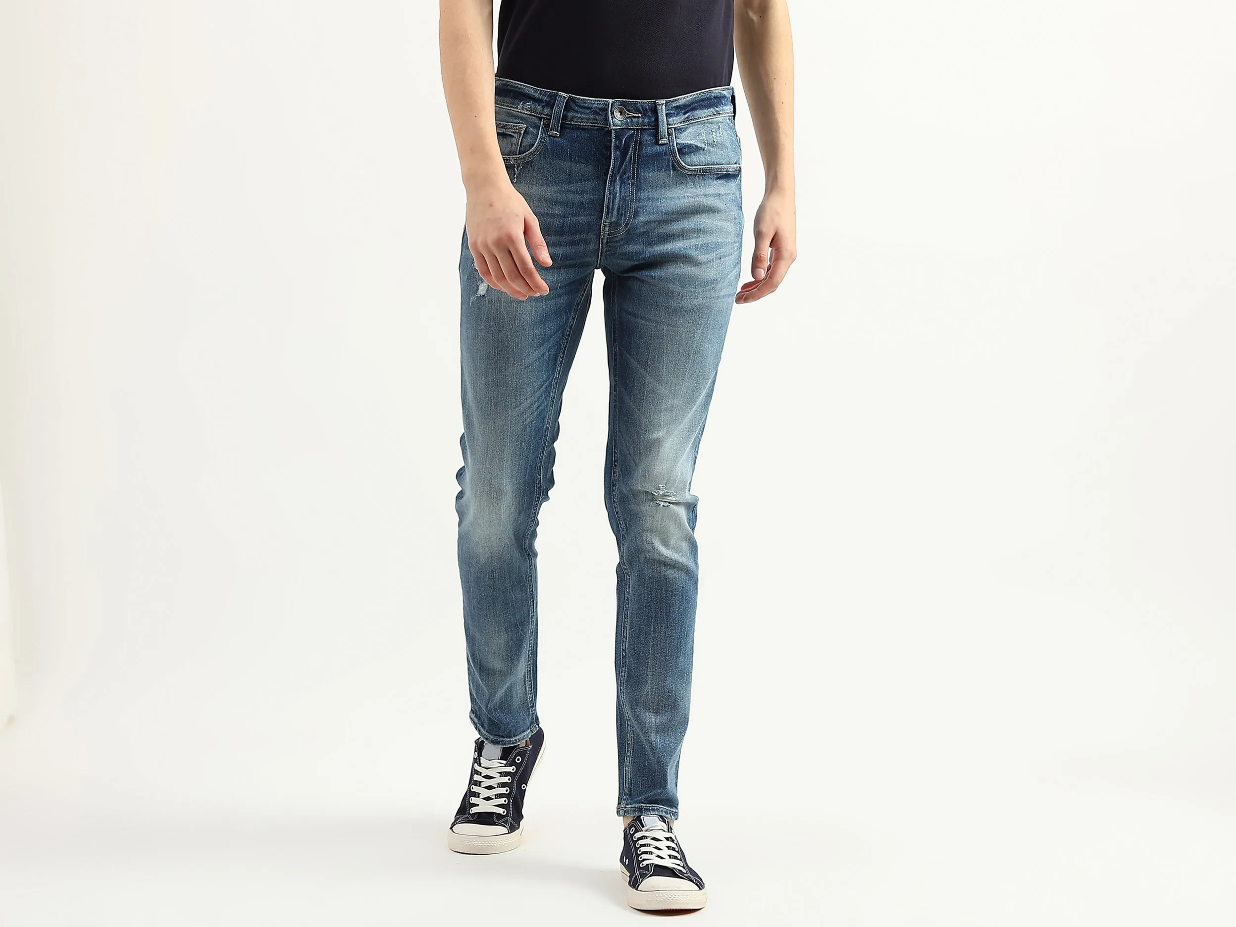 Men Solid Skinny Fit Jeans