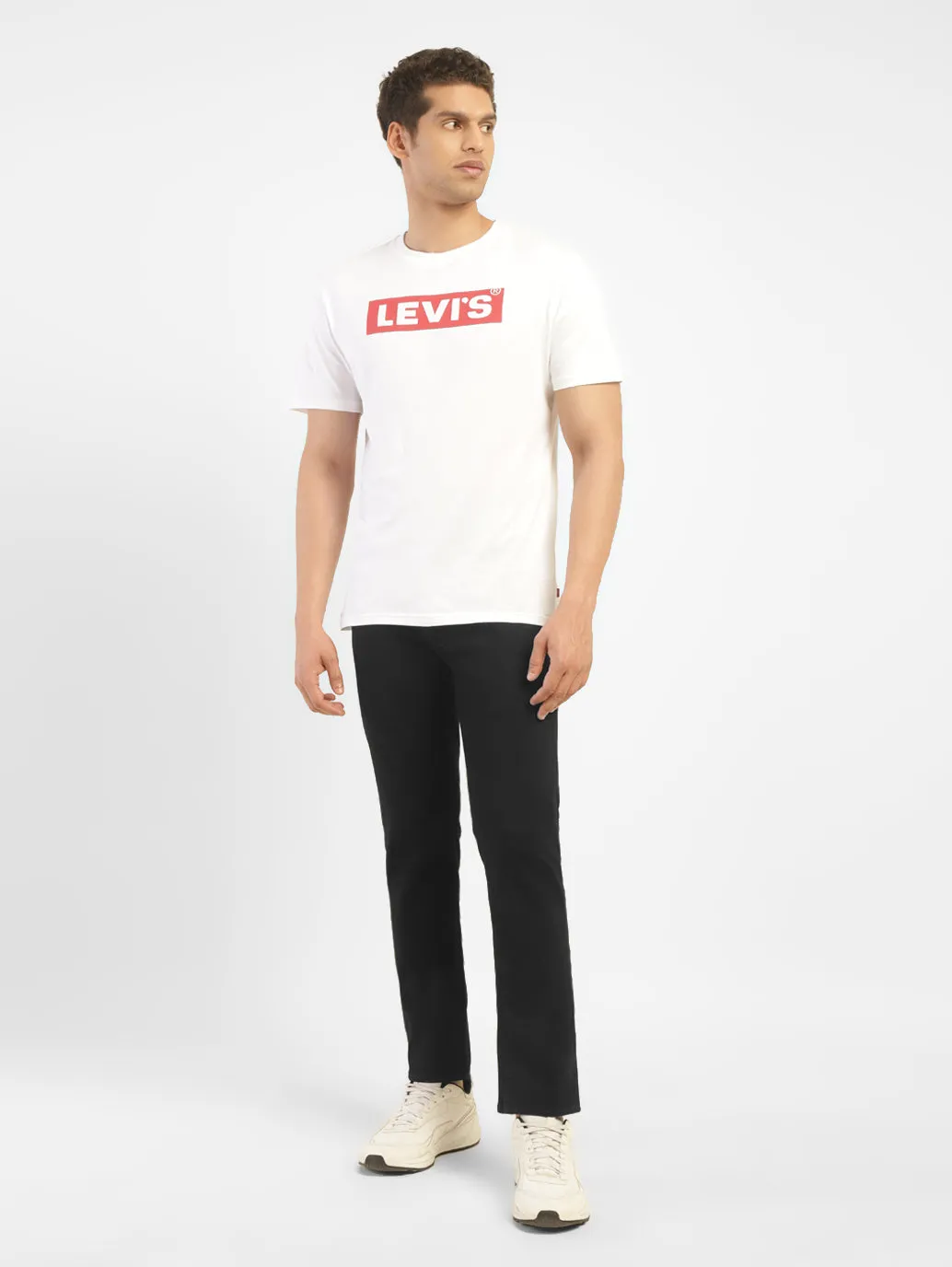 Men's 65504 Black Skinny Fit Mid Rise Jeans