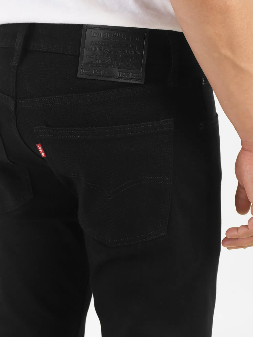 Men's 65504 Black Skinny Fit Mid Rise Jeans