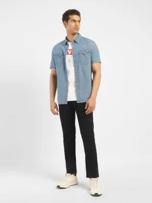 Men's 65504 Black Skinny Fit Mid Rise Jeans